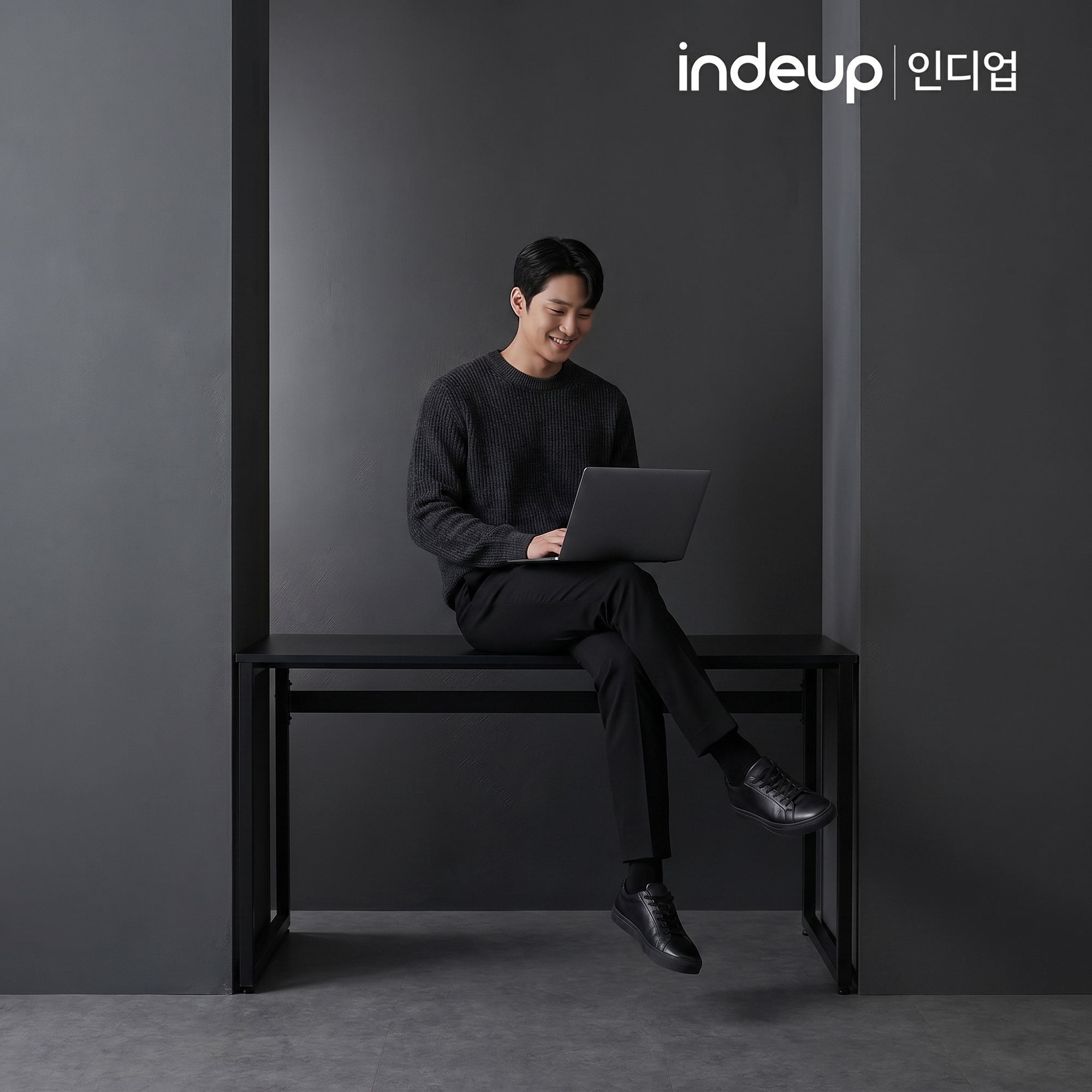 인디업 1300 일자형 책상 컴퓨터책상 학생 공부방 원룸 대형 넓은 와이드 - 상품 이미지