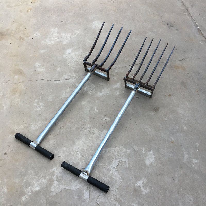 삼지창 쇠스랑 4날 텃밭용 흙파기 괭이 고구마캐기 이미지 7