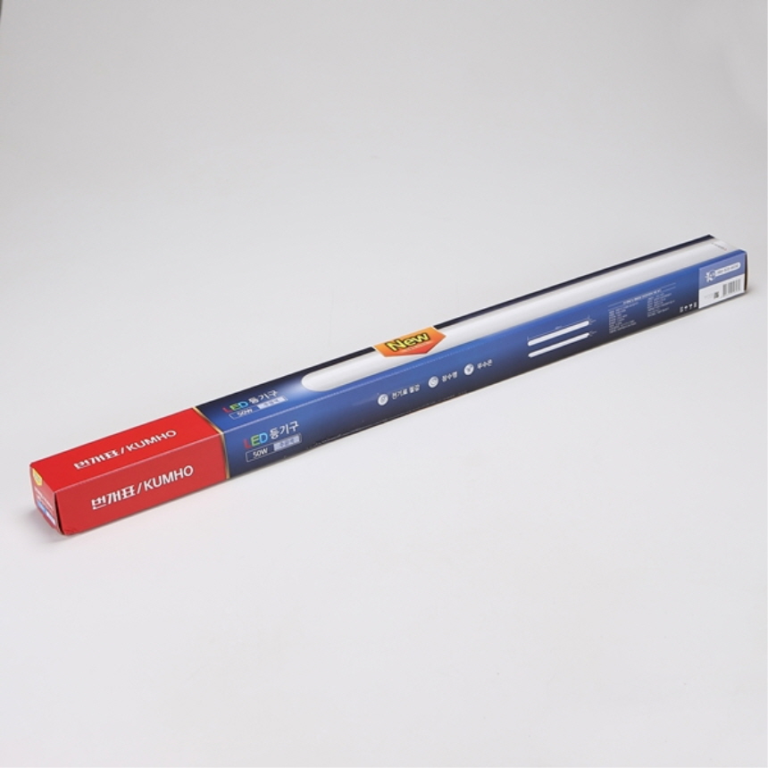 번개표 LED 일자 형광등 일자등 50W 900mm주광색 방등 공장 사무실 조명 이미지 8