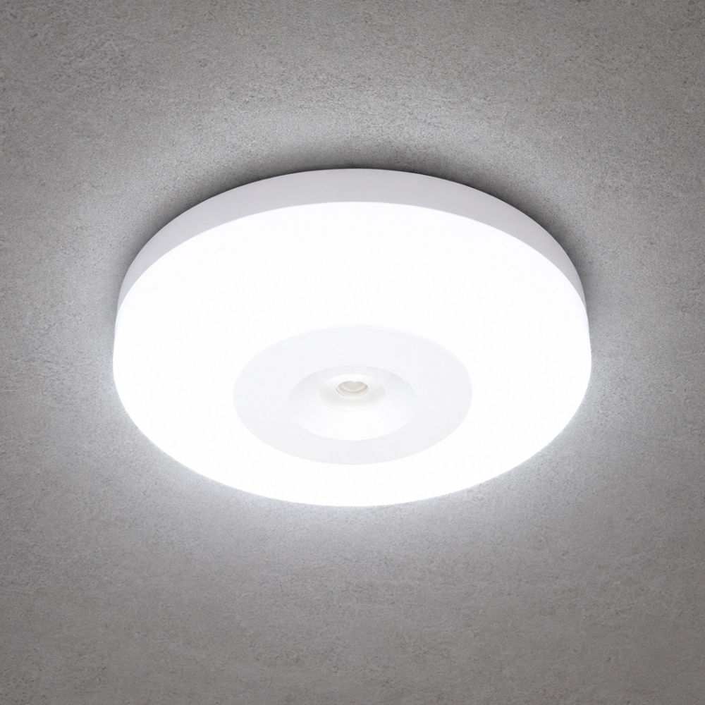 국산 LED 원형 프리미엄 센서등 15W 주광색 적외선 마이콤센서 계단 복도 현관조명 - 상품 이미지