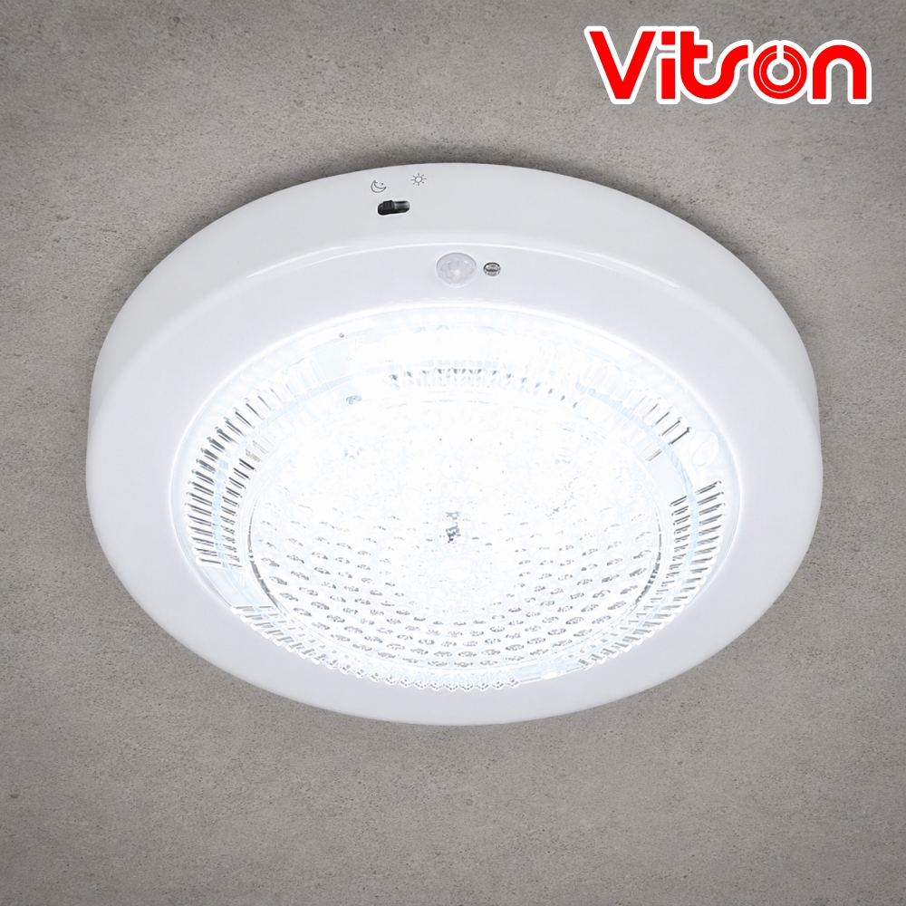 비츠온 LED 원형 V1 센서등 15W 주광색 복도 계단 주차장 현관조명 - 상품 이미지