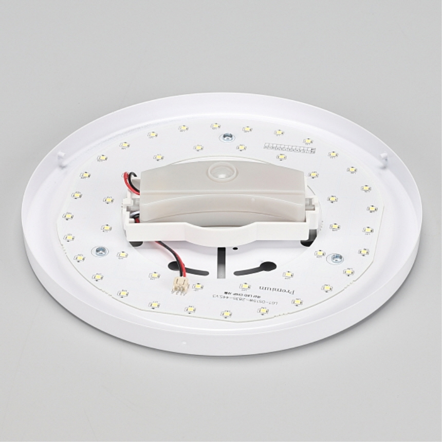 국산 LED 원형 프리미엄 센서등 15W 주광색 적외선 마이콤센서 계단 복도 현관조명 - 상세 이미지 3