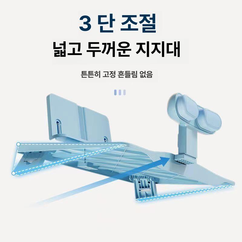 자세교정기 책상용 필기보조기 눈부심 방지 자세교정 3-in-1 소프트미스트핑크 - 상세 이미지 2