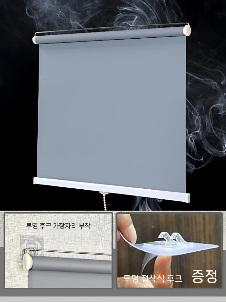 암막 롤 스크린 햇빛 방수 커튼 차단 스프링 사무실 - 상세 이미지 5