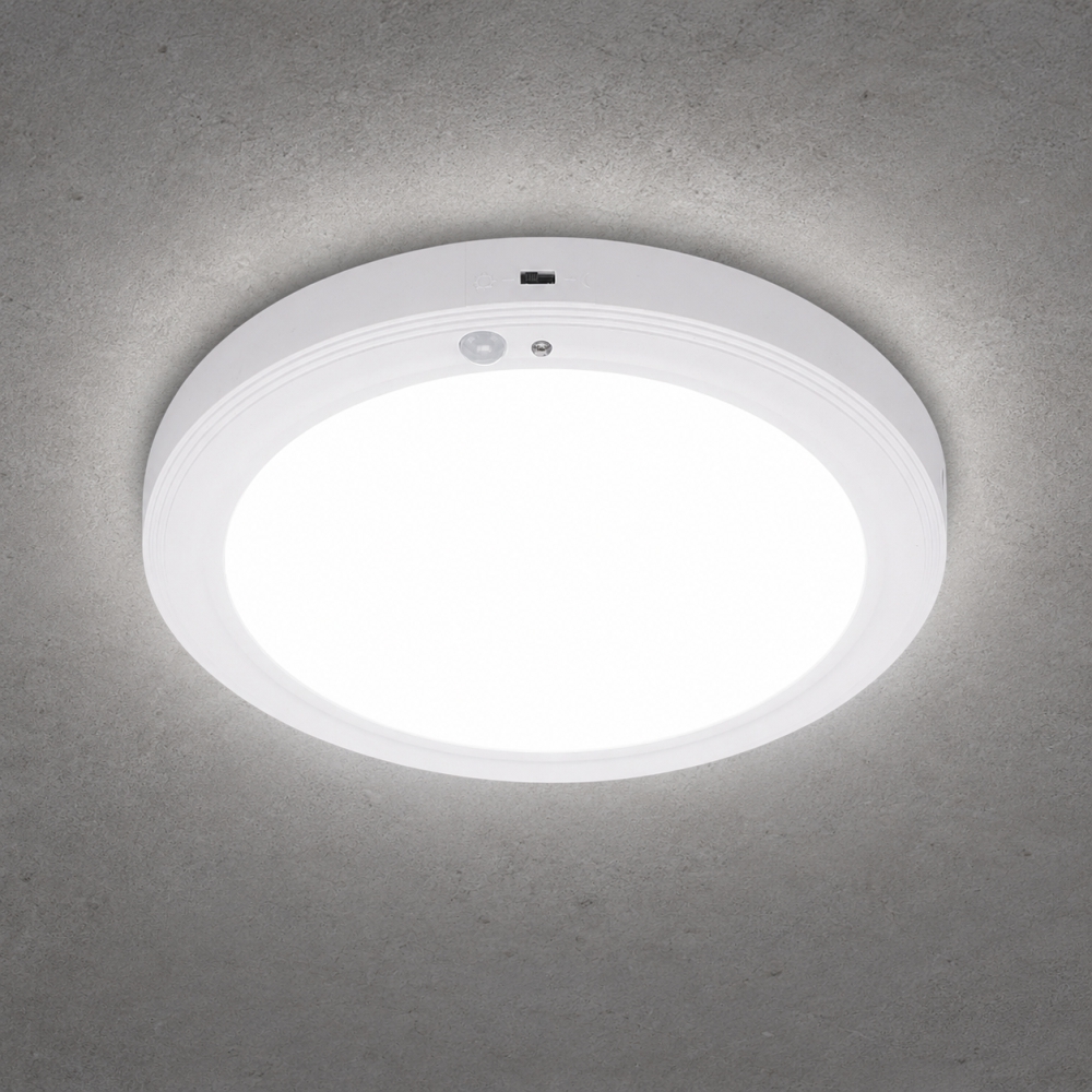 메가맨 LED 원형 센서등 더심플 MEGA 20W 200mm(8인치) 주광색 계단 현관조명 - 상품 이미지