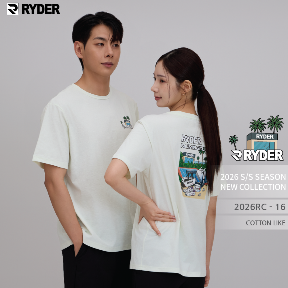 라이더 2026RC-16 코튼라이크 공용 반팔티 배드민턴 피클볼 탁구 스포츠웨어 - 상세 이미지 3