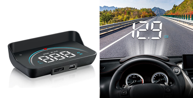 HUD 헤드업 디스플레이 GPS USB 전원 속도계 속도 표시 자동차 선물 머레이 - 상세 이미지 3