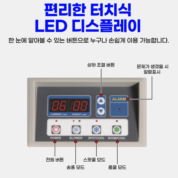 물류창고 산업용 대형 이동식에어컨 3구 코끼리에어컨 펌프형 이미지 6