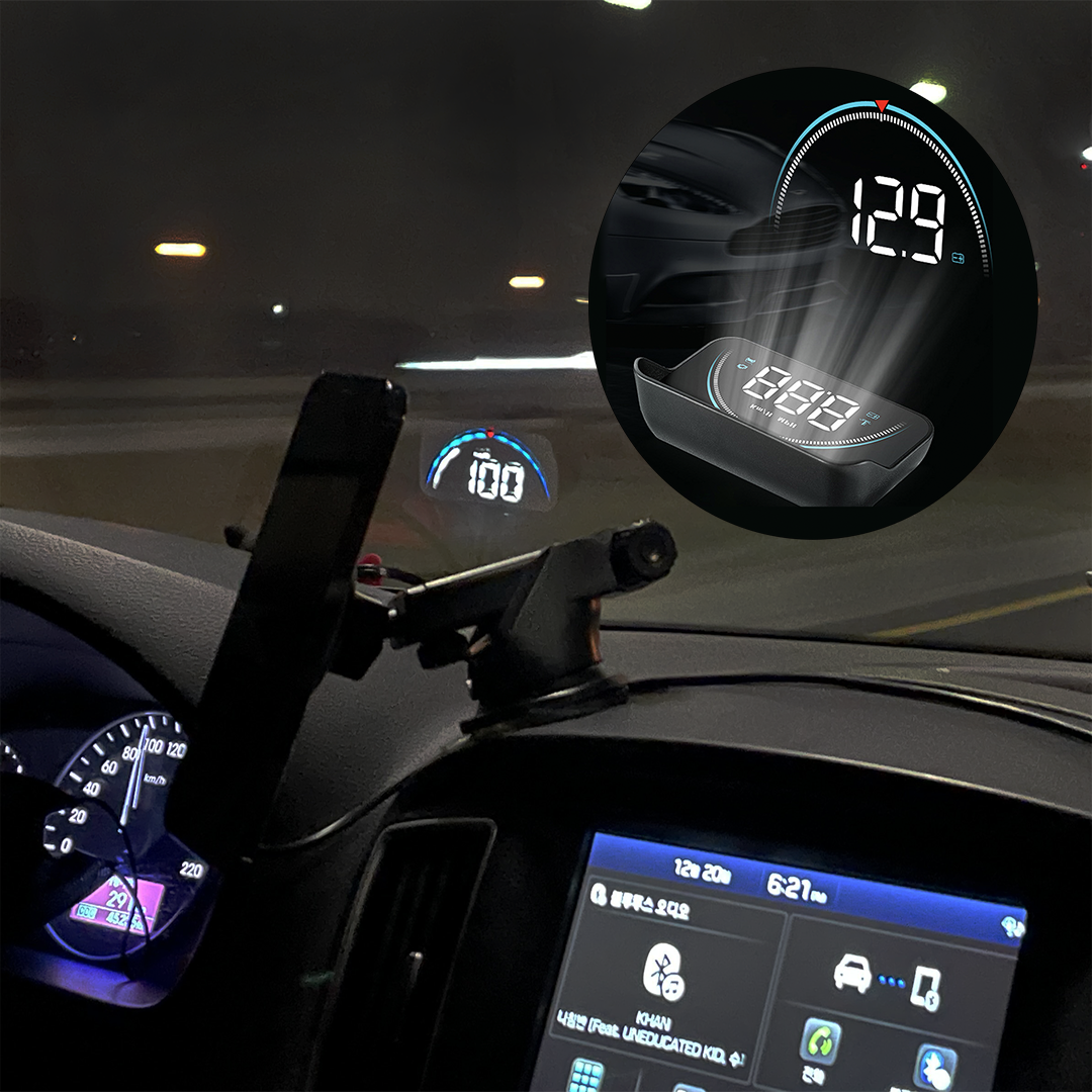 HUD 헤드업 디스플레이 GPS USB 전원 속도계 속도 표시 자동차 선물 머레이 이미지 7