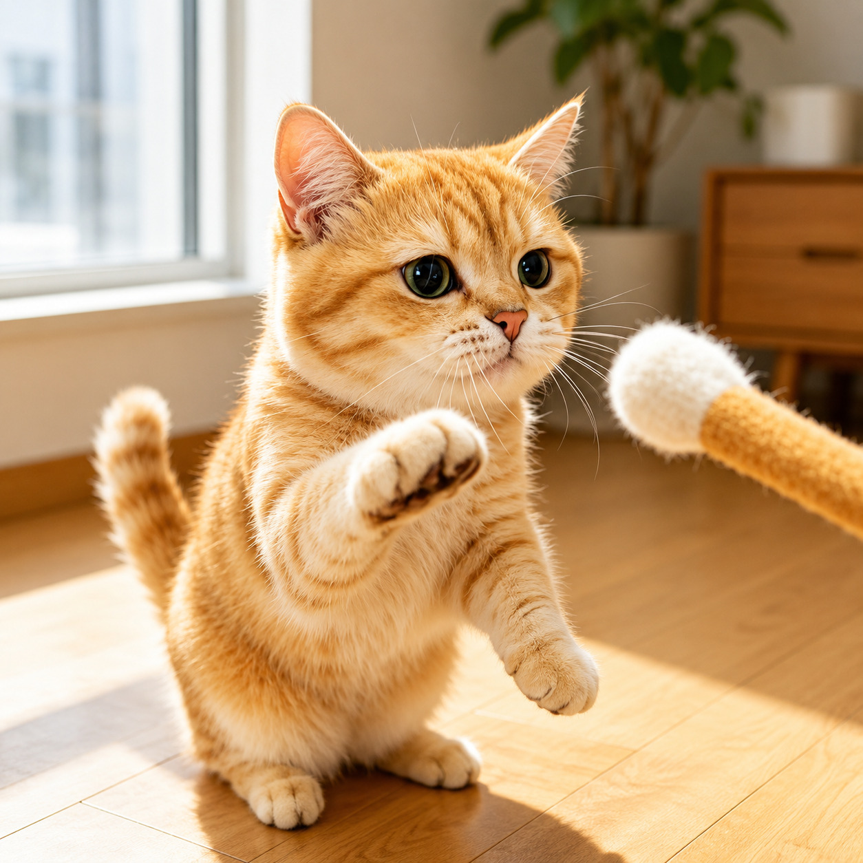 고양이 양모 면봉 장난감 15cm 캣닢 마따따비 고양이 강아지 애완견 반려묘 반려동물 용품 - 상세 이미지 2