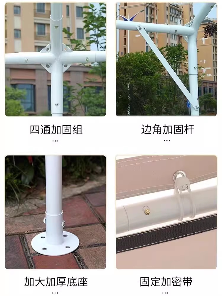 조립식 주차장 캐노피 야외 텐트 간이 차고지 작업장 농막 2x2m - 상세 이미지 4