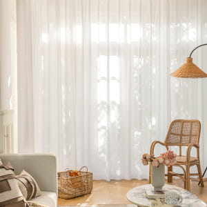 맞춤커튼 국내생산 형상기억 이음선없는 나비주름 거실 안방 화이트 쉬폰 속... 솔직 후기 | 실제 배치 사진 포함 - 상품 이미지 3