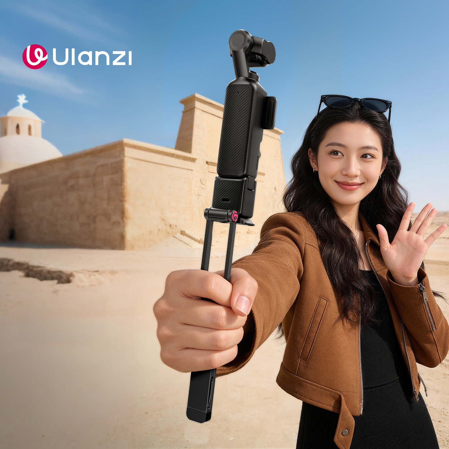 울란지 MA66 DJI 오즈모 포켓4P,4,3 호환 퀵릴리즈 미니 거치대 삼각대 상품 이미지