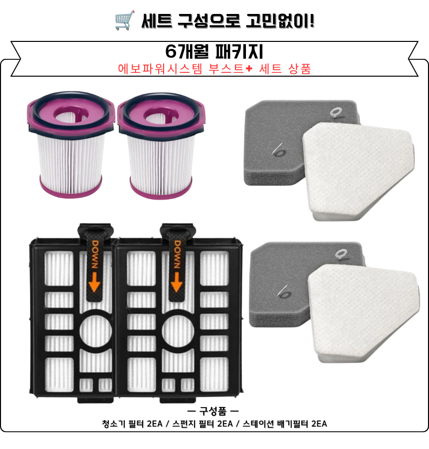 [호환] 샤크 에보파워시스템 부스트+ 청소기 필터 LC751KRLV 소모품 1EA - 상세 이미지 3