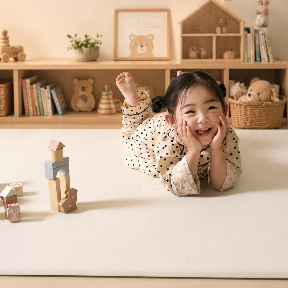 비엔메이드 디어 놀이방매트 PVC 유아 아기 거실 빅사이즈 특대형 층간소음매트 14T 140x240cm - 상품 이미지