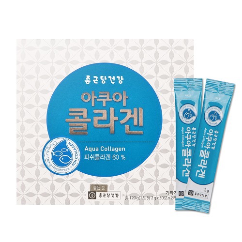 종근당건강 아쿠아 콜라겐 프리미엄 피부 이너뷰티 영양제 60포, 1개