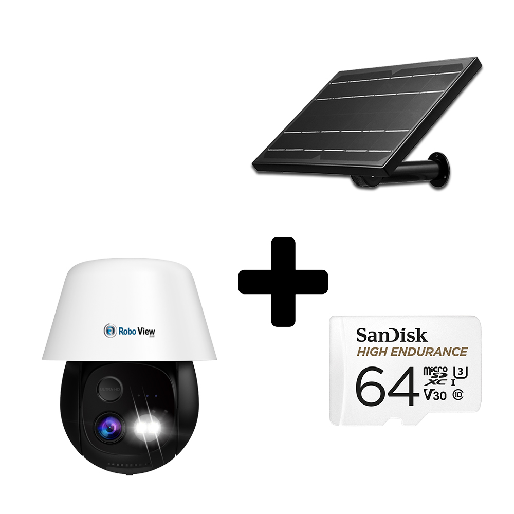 글로벌아이넷 로보뷰S10 + 64GB + 8W태양광 무선 배터리 상시녹화 AOV CCTV - 상세 이미지 2
