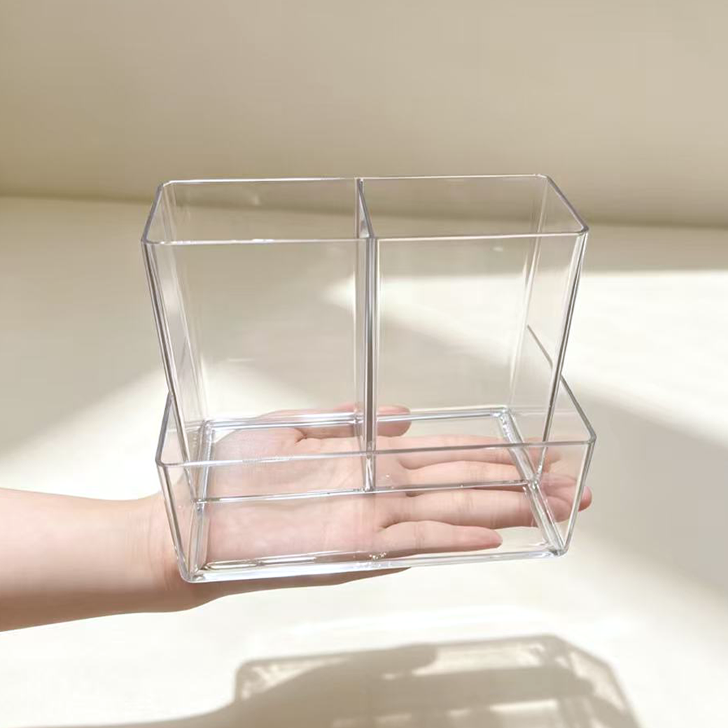 아크릴 연필꽂이 3칸 투명 펜꽂이 - 상세 이미지 4