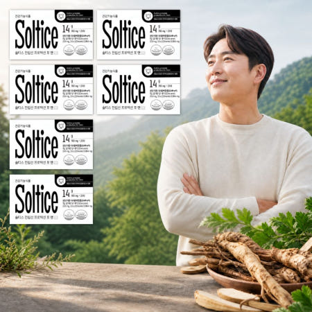 솔티스 전립선 포맨 참당귀 황기 홍경천 추출물 20정, 6개