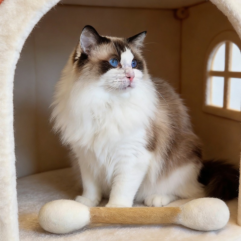 고양이 양모 면봉 장난감 15cm 캣닢 마따따비 고양이 강아지 애완견 반려묘 반려동물 용품 이미지 8