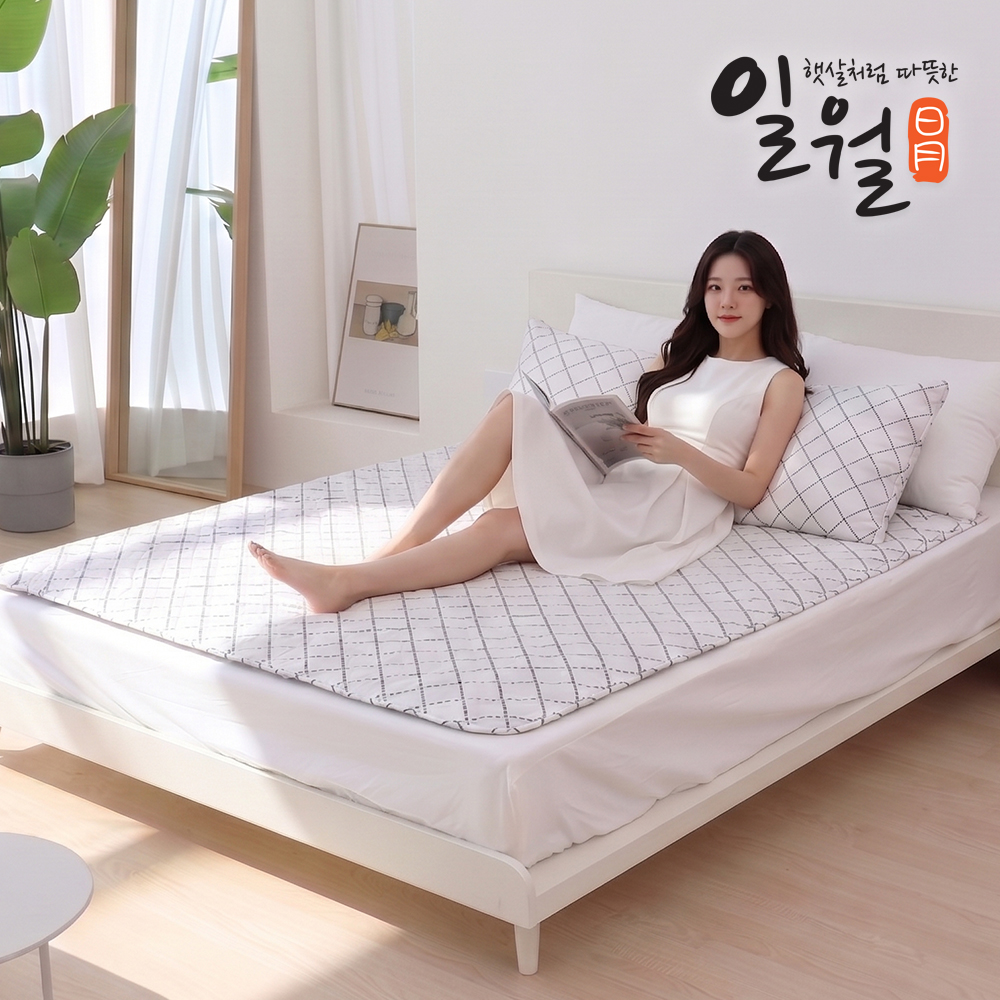일월 전기매트 블로썸 카본 탄소매트 전기요 전기장판 싱글 2color 이미지 7
