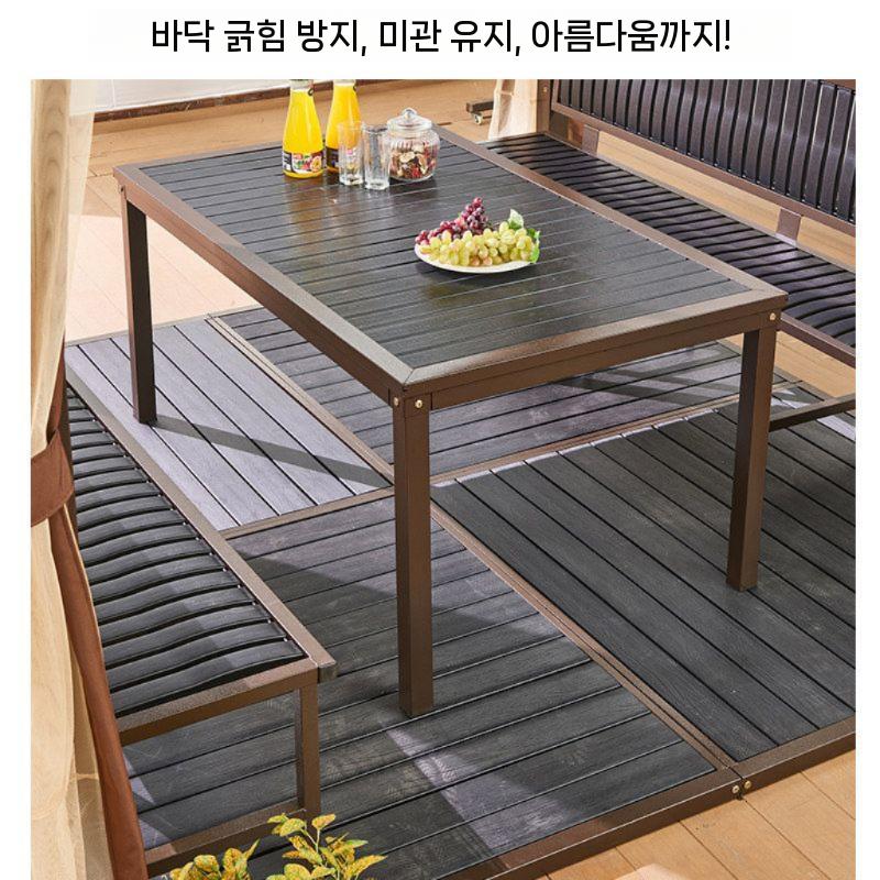 야외 파고라 정자 풀옵션 풀장 세트 펜션 바베큐장 조립식 원두막 2.6x2.6m 이미지 6