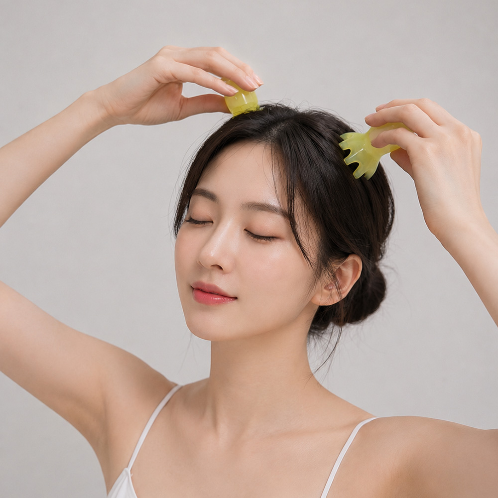 플림 문어괄사(스몰) 얼굴 머리 두피 괄사 마사지기 림프순환마사지 - 상세 이미지 5