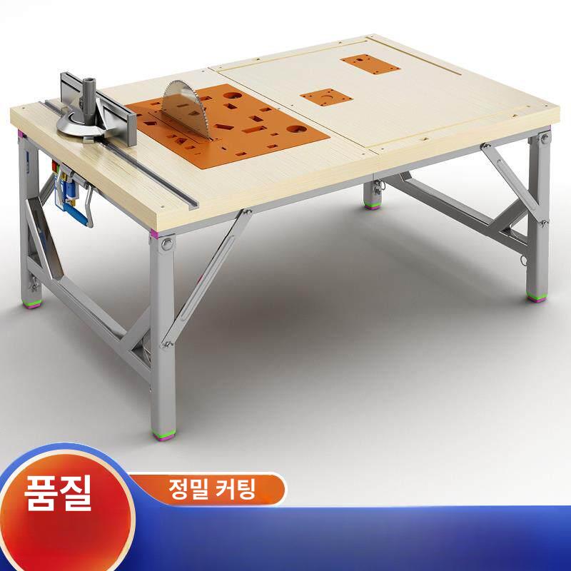 테이블쏘 목공 작업대 슬라이딩 레일 나무 자르는기계 80x145 푸시 테이블 회전 무먼지 레터 톱 - 상세 이미지 4