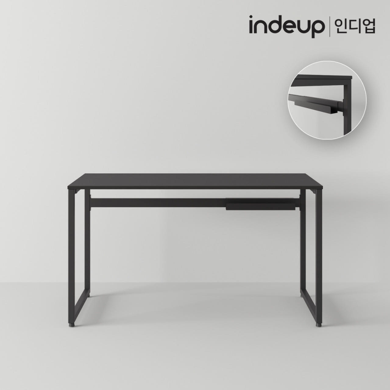 인디업 컴퓨터책상 1인용 게이밍 노트북 데스크 조립식 철제 1300 - 상세 이미지 3