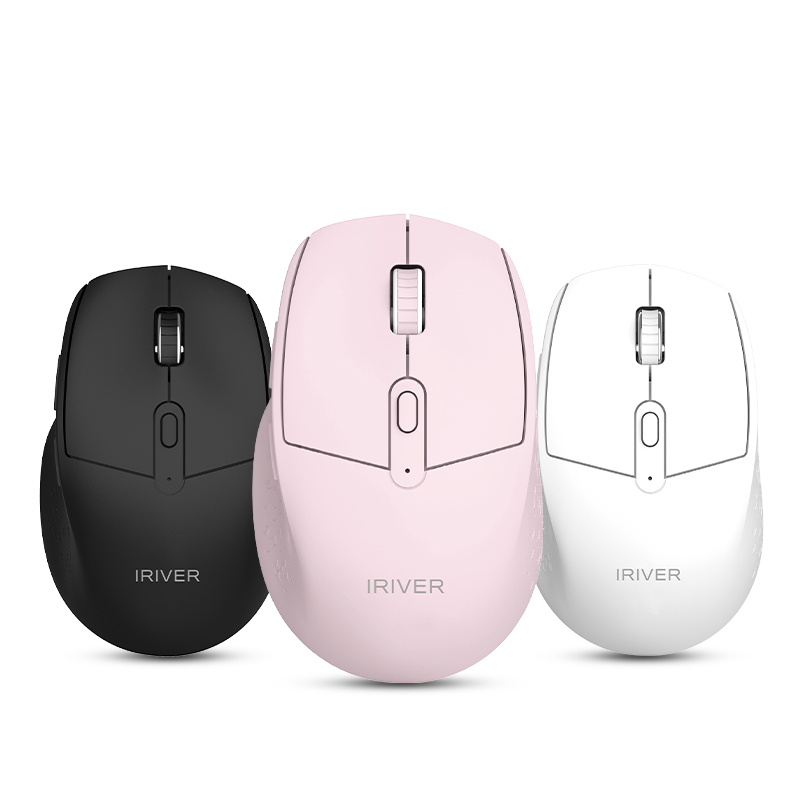 아이리버 EQWEAR-MVM7 무소음 듀얼 무선 블루투스마우스 블랙 이미지 2