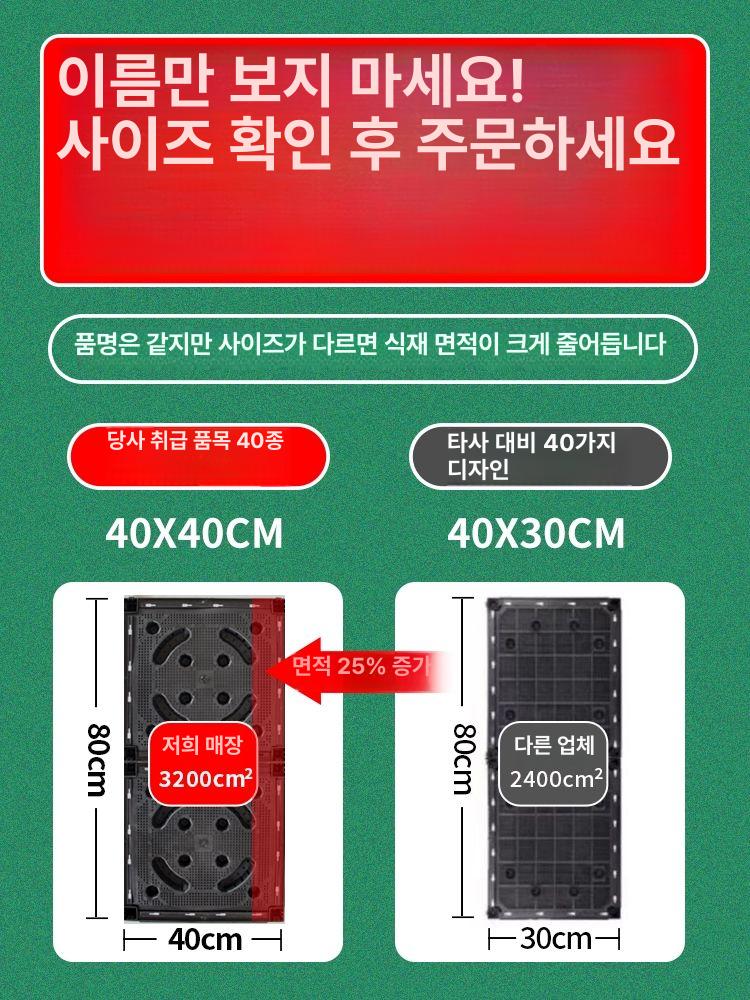 텃밭 화분 조립식 대형 플랜트박스 베란다 화단 라탄 패턴 깊어진 3단 박스 +바퀴8개 플라스틱 화이트 40cm - 상세 이미지 3