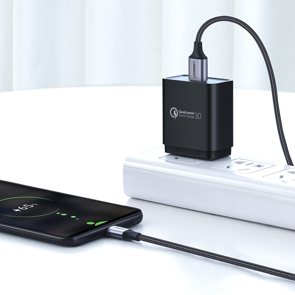유그린 고급형 마이크로 5핀 USB 퀵차지 고속충전케이블 US290 그레이, 1개, 2m - 상세 이미지 2