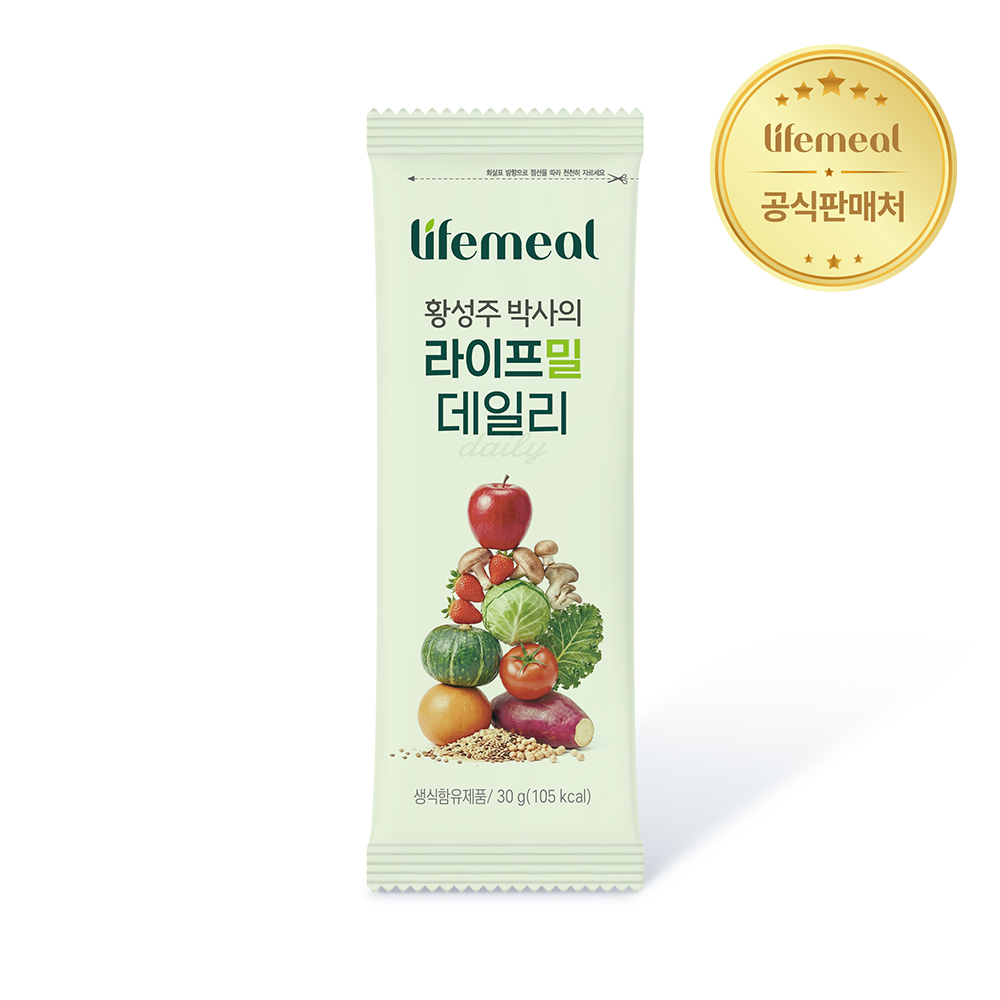 황성주 박사의 라이프밀 데일리 아침 식사 대용 야채 동결건조 생식 30g, 14포, 4개 - 상세 이미지 5