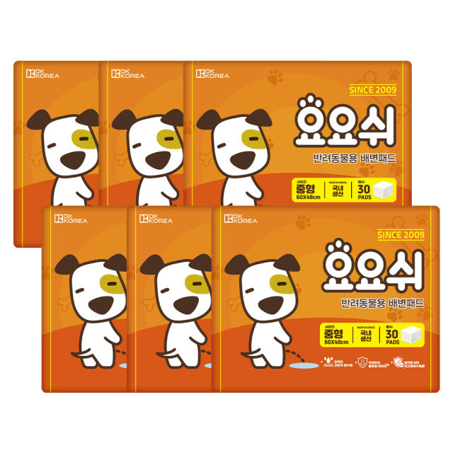 강아지 배변패드 플로럴와인향 중형, 30매입