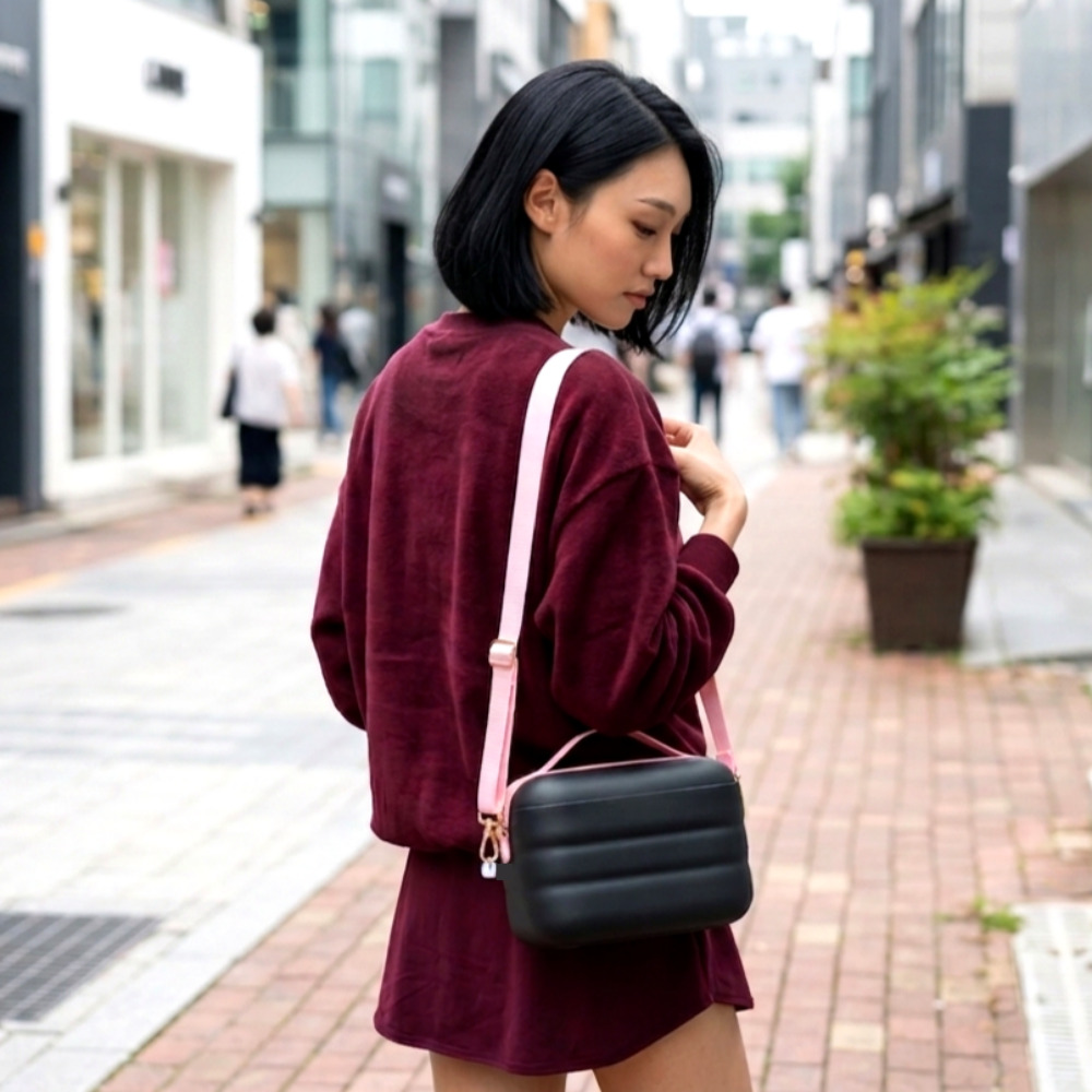 베리피아 아쿠아팟 수영 가방 방수 목욕 사우나 샤워 화장품 파우치 물놀이 크로스 스윔백 - 상세 이미지 3