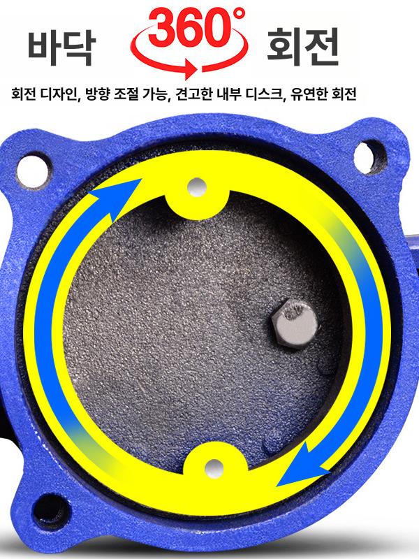 탁상 바이스 회전형 작업대 고정 클램프 공구 6인치 중량용 바이스 - 상세 이미지 5