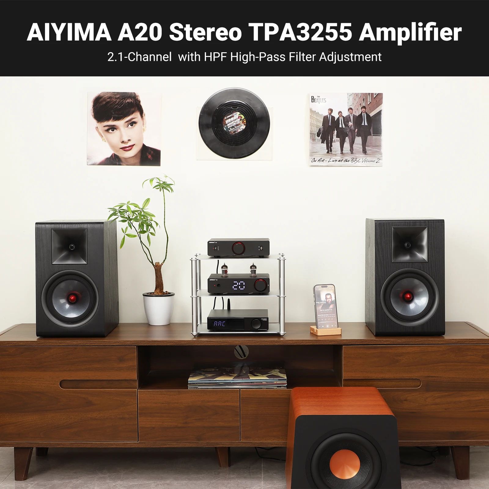 AIYIMA A20 TPA3255 파워앰프 X2 스테레오 XLR RCA 하이파이 OnlyA20 - 상세 이미지 4