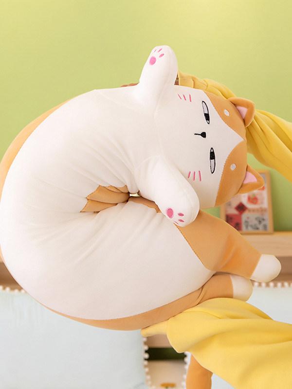 고양이 바디필로우 대형 롱쿠션 봉제 인형 베개 블랙캣 70cm - 상세 이미지 5