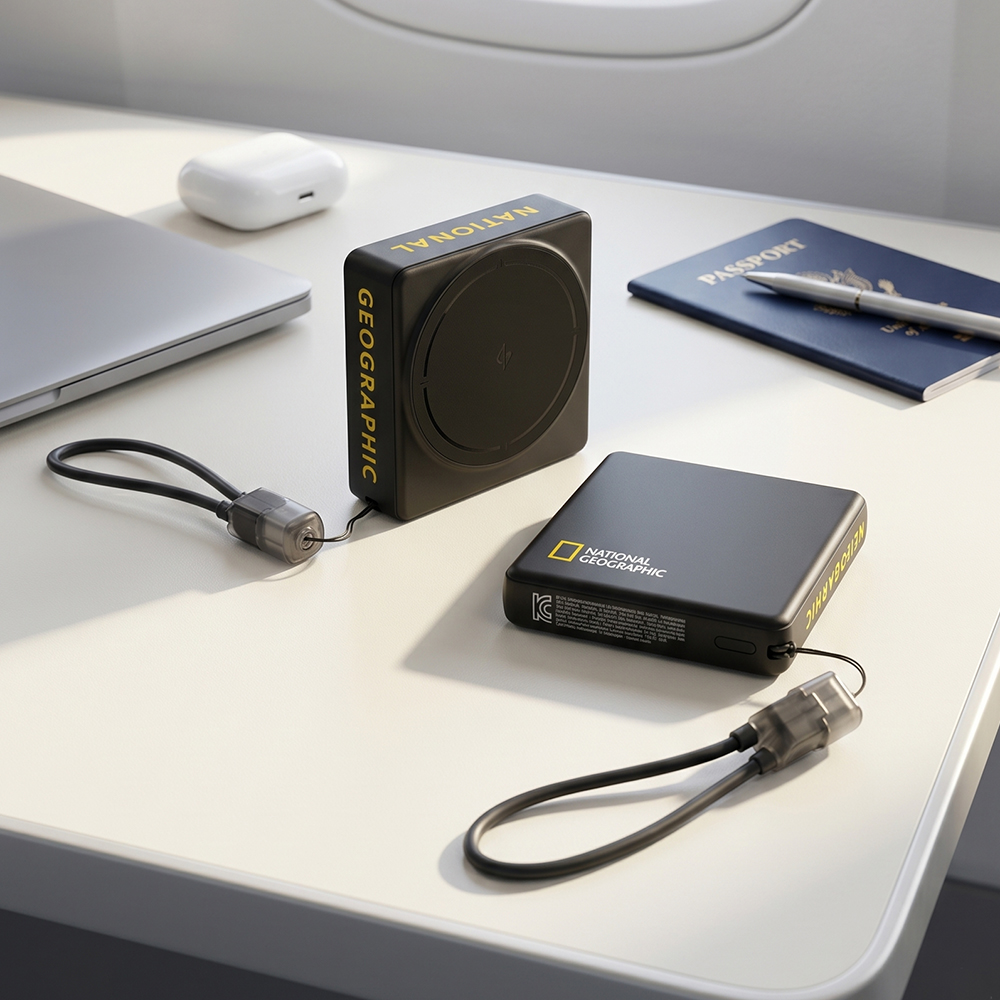 내셔널지오그래픽 마그네틱 무선 충전 보조배터리 10,000mAh - 상품 이미지