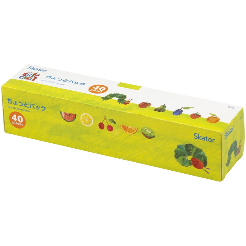 배고픈 애벌레 캐릭터 폴리에틸렌 비닐백 40P CPK2 - 하카타몰