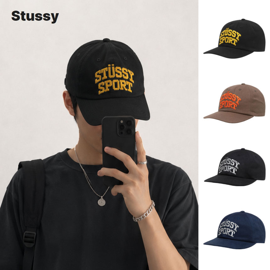 스투시 모자 미드 뎁스 스포트 스냅백 스트릿 면캡 로고 스트릿 데일리 야구캡 - 상품 이미지