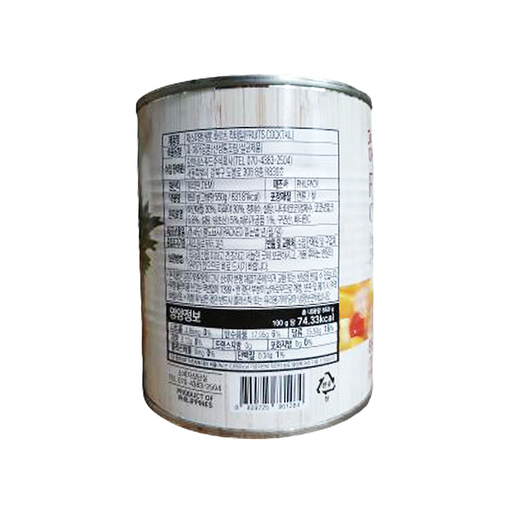 재스퍼앤캐롯 후르츠칵테일 850g x 24개 후루츠칵테일 과일통조림 대용량 업소용 - 상세 이미지 5
