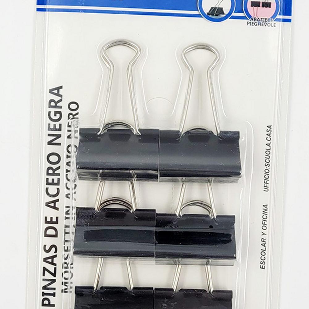 라이즈올6 6PCS 서류 집게 32mm 서류클립 클립집게 철클립 - 상품 이미지