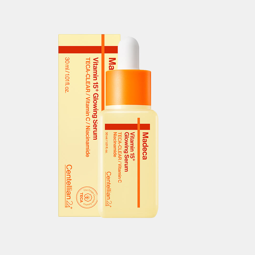 동국제약 센텔리안24 마데카 비타민 15 글로잉 세럼 30ml 1개 / 기미잡티 멜라닌 개선 미백 톤업 브라이트닝에 도움 - 상품 이미지