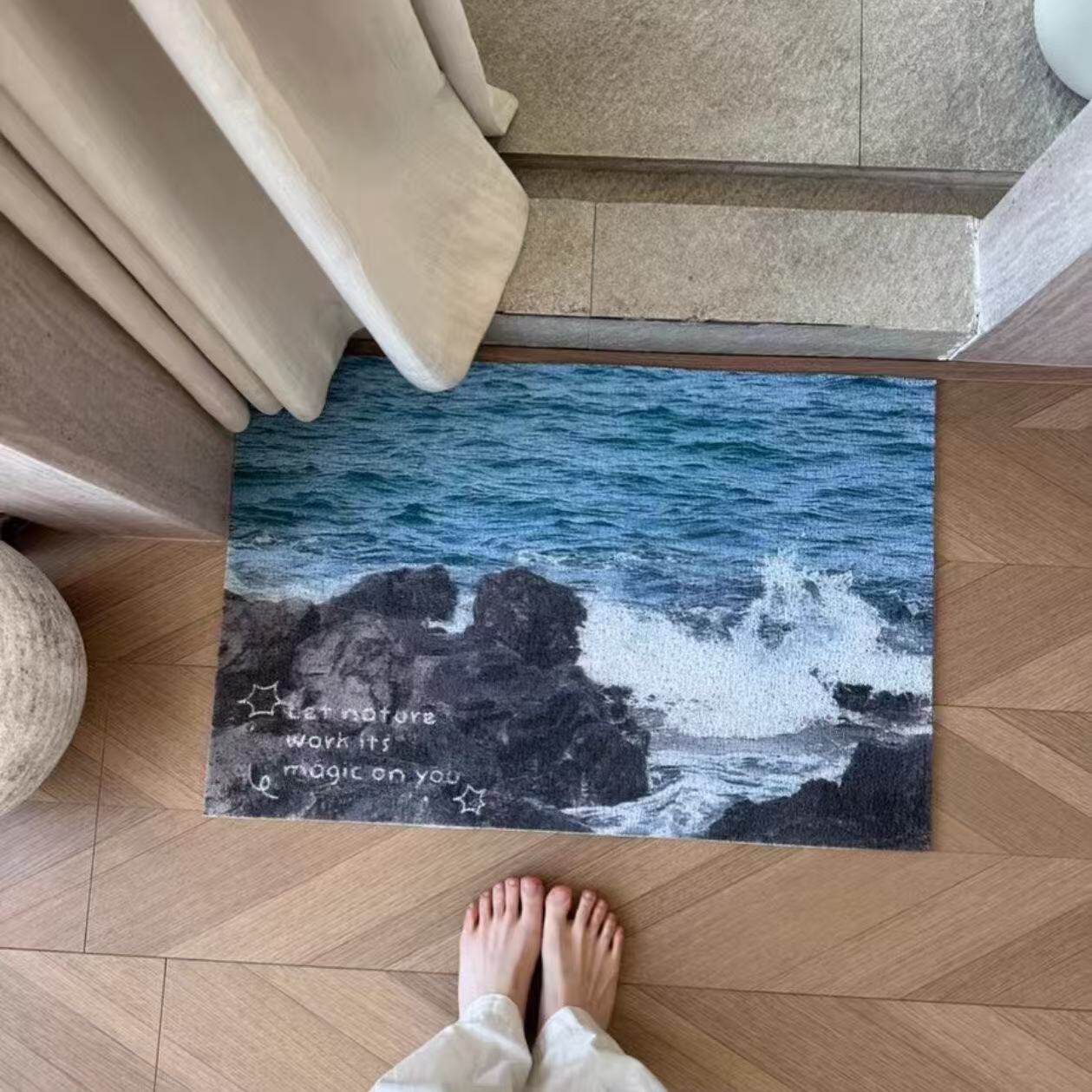 잔디러그 사계절 그린 잔디 러그 사각 인테리어 매트 A 40x60 - 상세 이미지 5