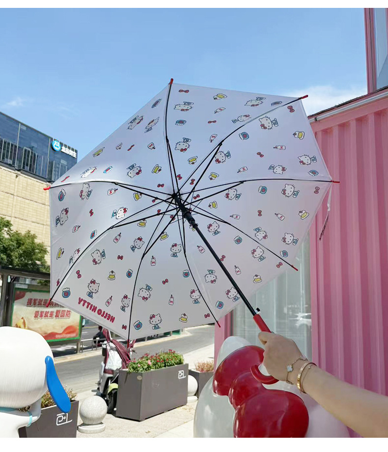 산리오 헬로키티 키티 유아 어린이 초등학생우산 장우산 - 상세 이미지 2