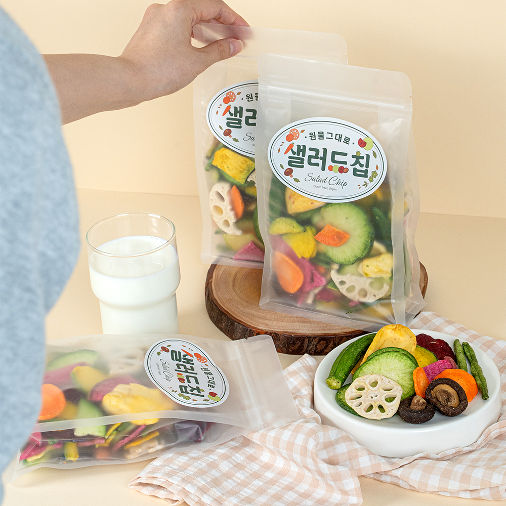 10가지 원물 야채믹스칩 커다란 1팩 150g / 샐러드 스넥 바삭한 식이섬유 건강간식 이미지 8