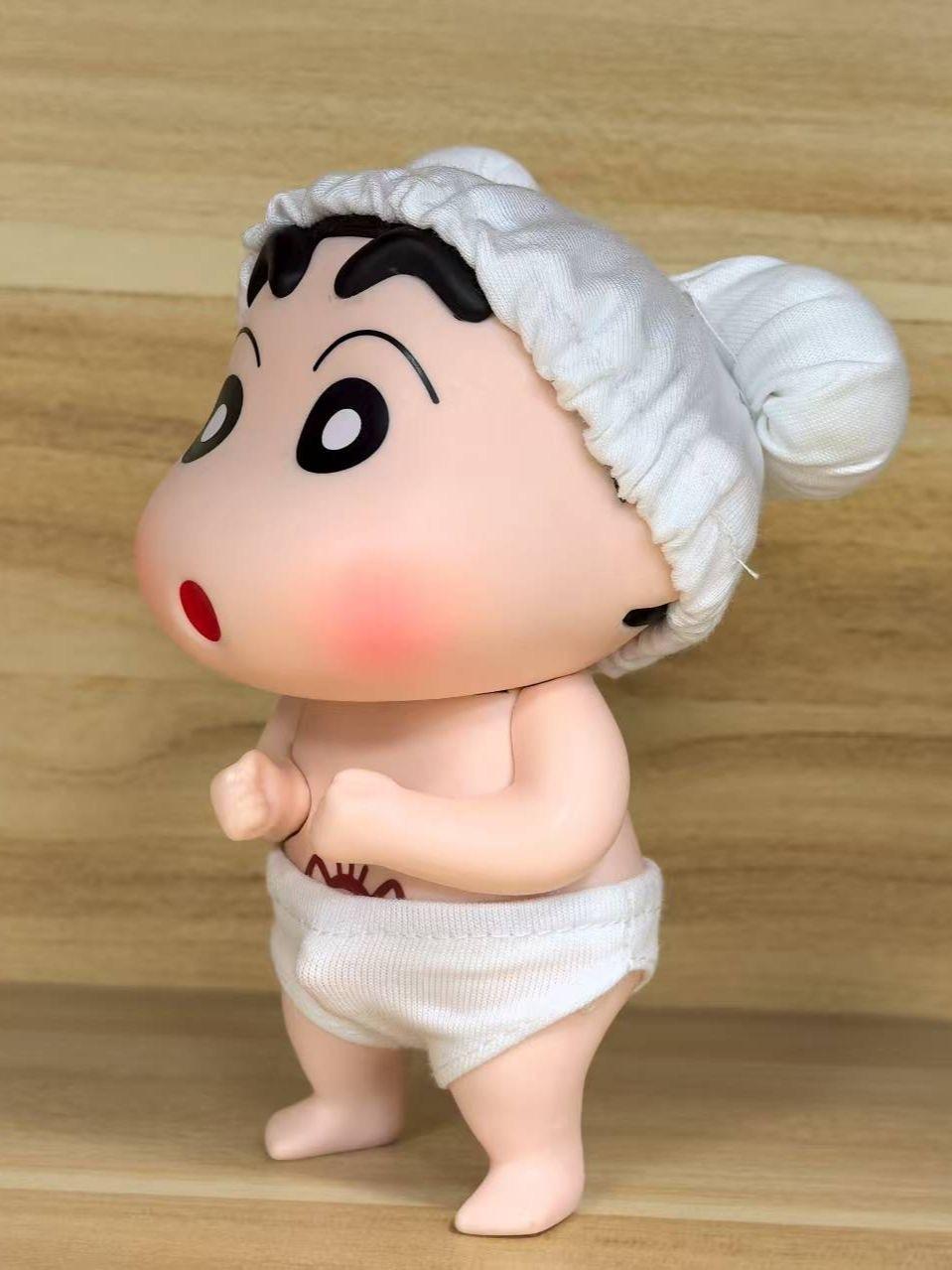 목욕 짱구 피규어 샤워캡 캐릭터 장식 크레용 신짱 인형 미니어처 굿즈 소품 홈데코 욕실 목욕통 1개 - 상세 이미지 2