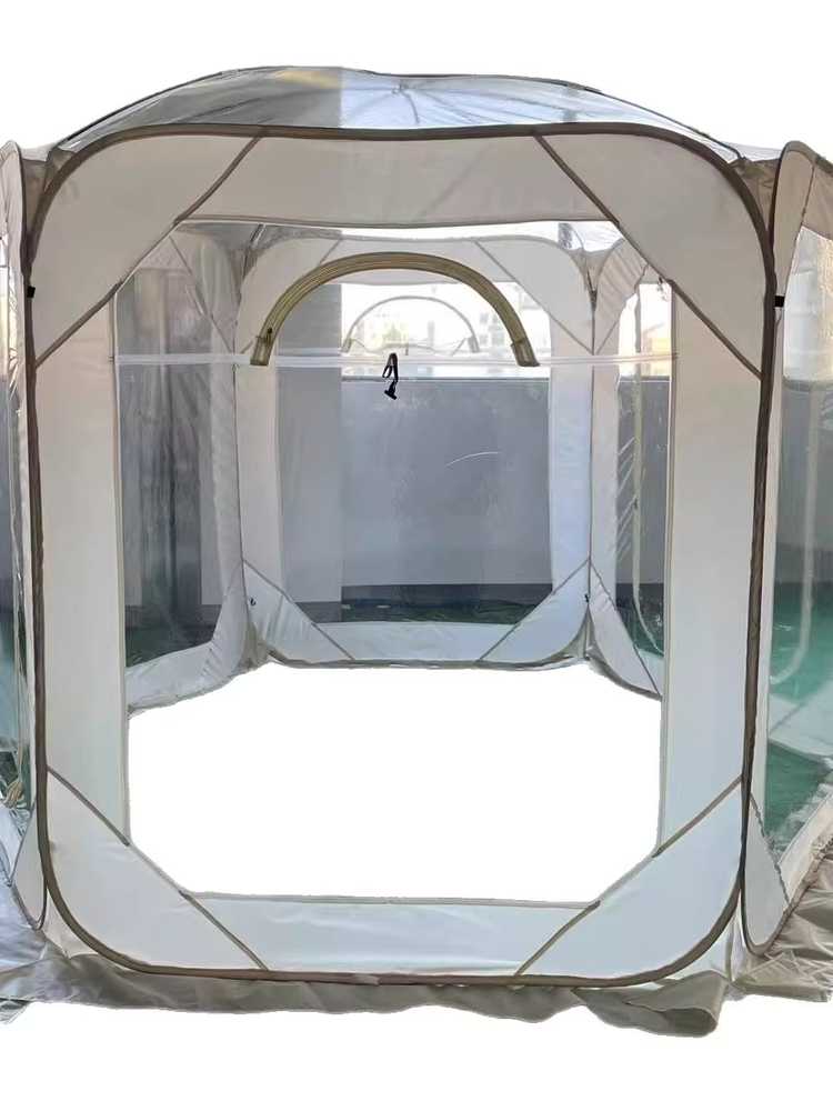 PVC 투명 쉘터 캠핑 캐노피 카페 포차 돔텐트 버블 300x300x205cm