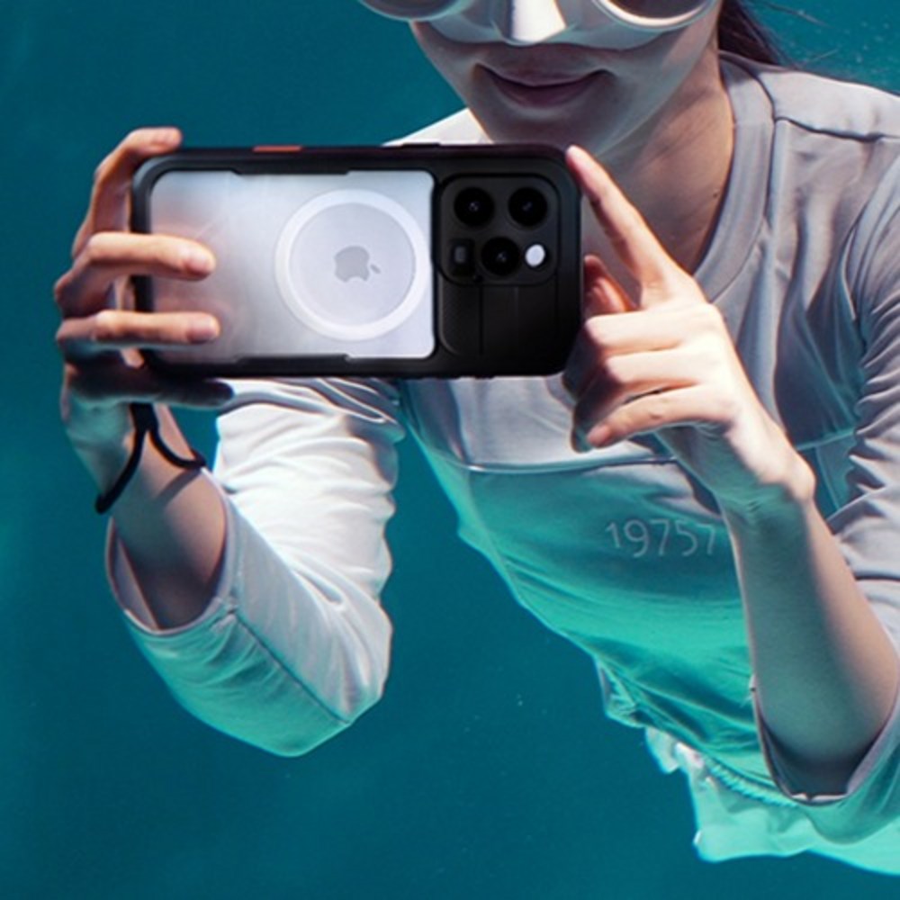 핸드폰 방수케이스 풀커버 터치가능 물놀이 맥세이프 360도 워터락 이미지 6